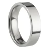 Titanium Flat Court Easy Fit Polished Wedding Ring 5.0mm, Size W, 1.8mm Wall