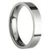 Titanium Flat Court Easy Fit Polished Wedding Ring 4.0mm, Size Y, 1.6mm Wall