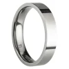 Titanium Flat Court Easy Fit Polished Wedding Ring 4.0mm, Size T, 1.6mm Wall