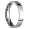 Titanium Flat Court Easy Fit Polished Wedding Ring 4.0mm, Size O, 1.6mm Wall