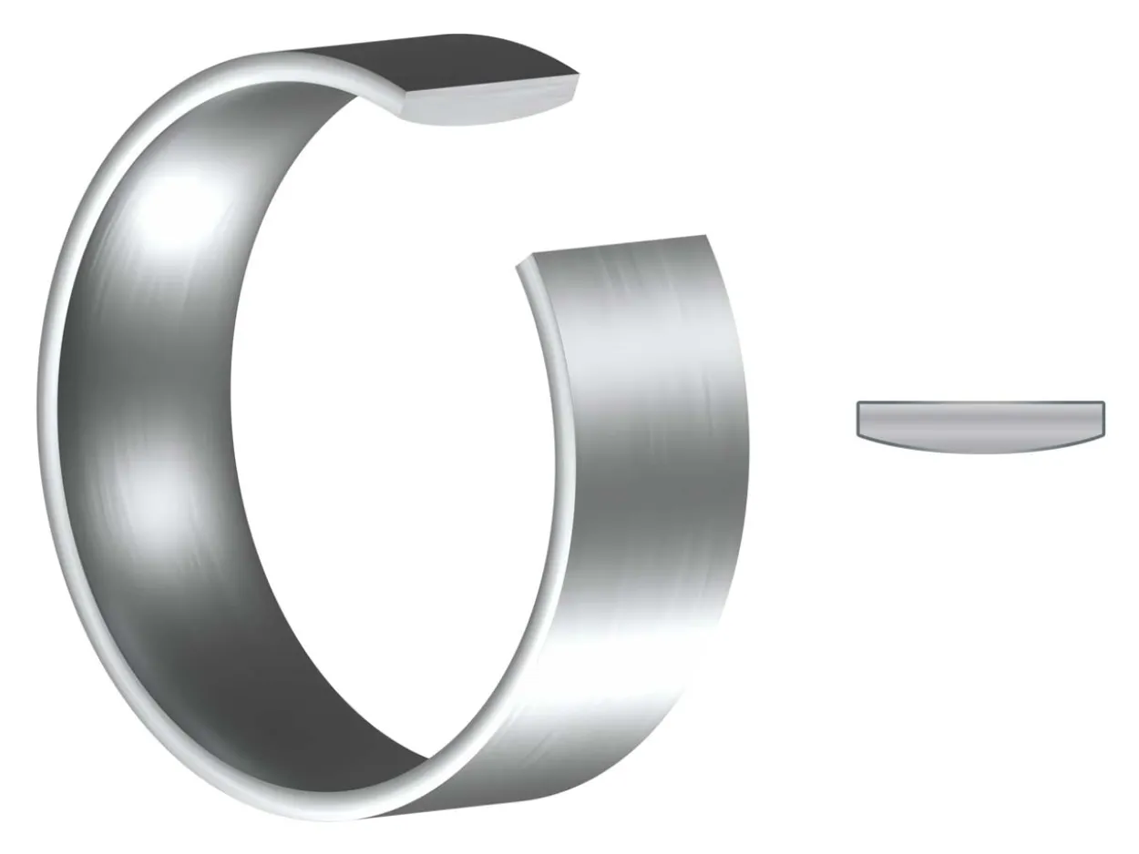 Titanium Flat Court Easy Fit Polished Wedding Ring 4.0mm, Size I, 1.6mm Wall