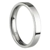 Titanium Flat Court Easy Fit Polished Wedding Ring 3.0mm, Size O, 1.6mm Wall