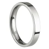 Titanium Flat Court Easy Fit Polished Wedding Ring 3.0mm, Size N, 1.6mm Wall