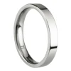 Titanium Flat Court Easy Fit Polished Wedding Ring 3.0mm, Size M, 1.6mm Wall