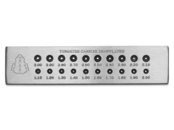Tungsten Carbide Triangle Drawplate, 1.10mm - 3.00mm