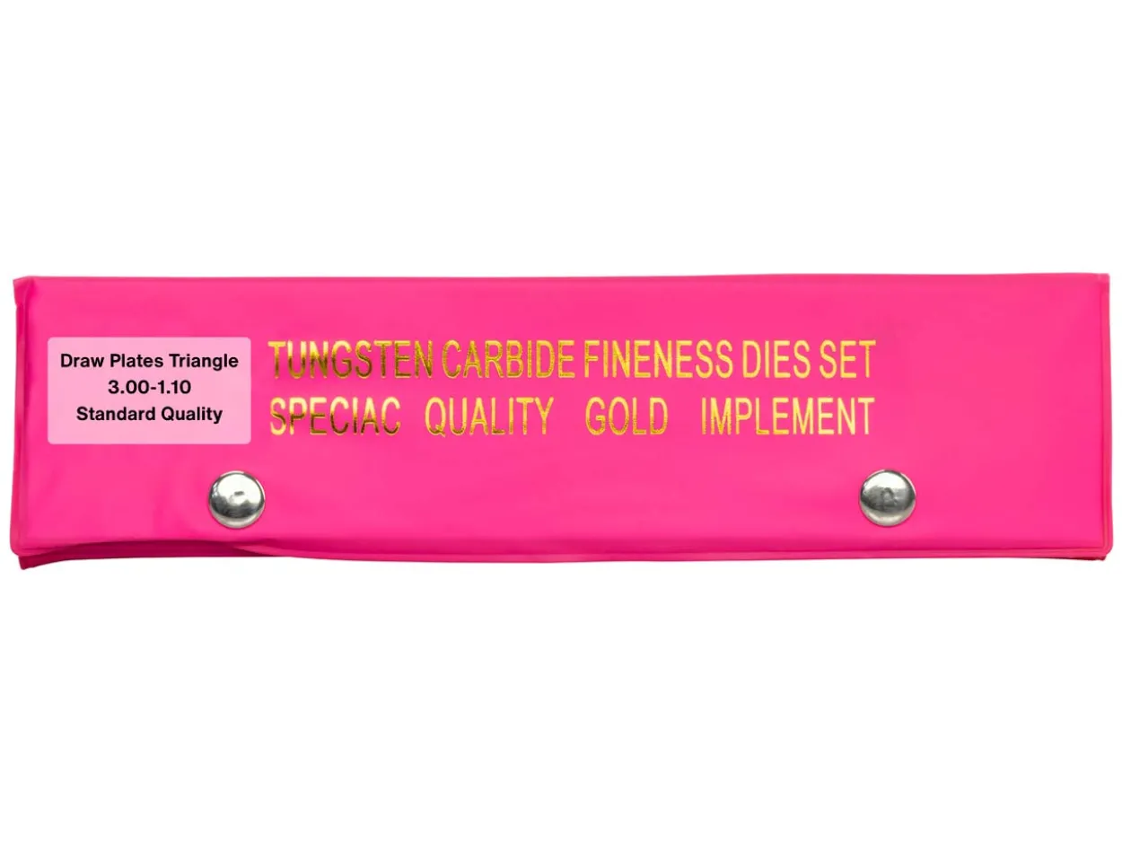 Tungsten Carbide Triangle Drawplate, 1.10mm - 3.00mm