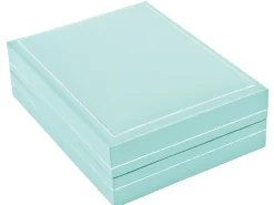Turquoise Leatherette Pendant Box