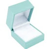 Turquoise Leatherette Ring Box