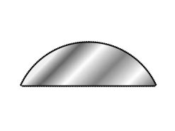 Vallorbe Escapement File, Half Round, 55mm/2.2