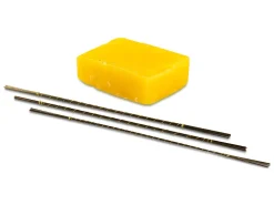 Vallorbe Glardon Saw Blades Set Of 36, Grades 2/0, 3/0 And 4/0 With 1oz Beeswax Block