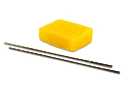 Vallorbe Glardon Saw Blades Set Of 24, Grades 3/0 And 4/0 With 1oz Beeswax Block
