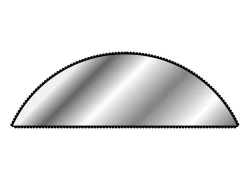 Vallorbe Half Round File, 150mm/6