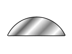 Vallorbe Half Round File, 150mm/6