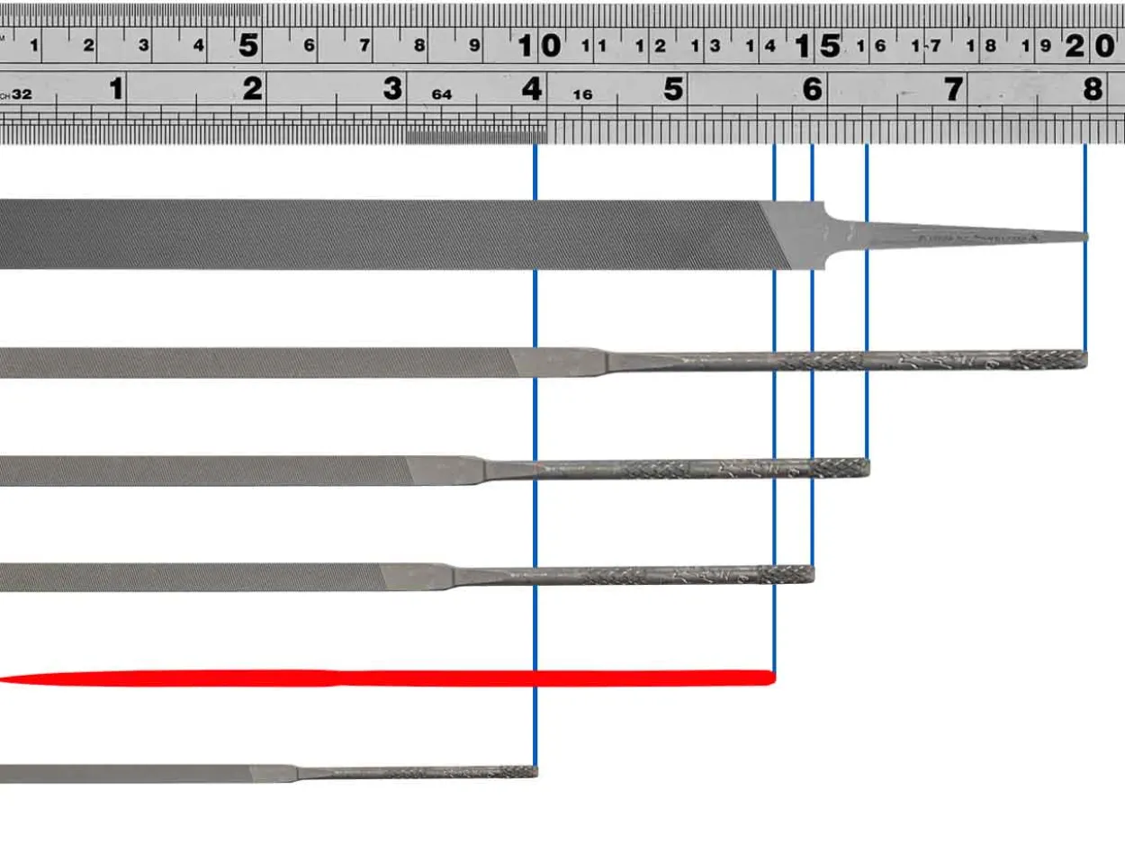 Vallorbe Needle File, Barrette, 140mm/5.5", Cut 2 - Medium Grade