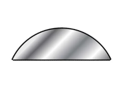 Vallorbe Needle File, Half Round, 160mm/6