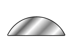 Vallorbe Needle File, Half Round, 200mm/8