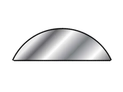 Vallorbe Needle File, Half Round, 100mm/3.9
