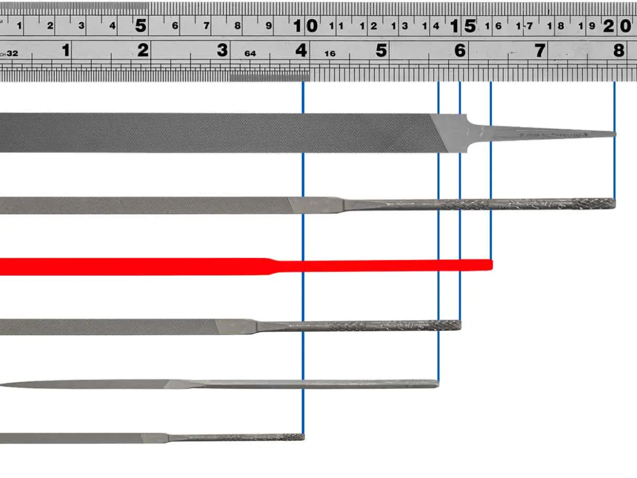 Vallorbe Needle File, Joint Round Edges, 160mm/6", Cut 4 - Fine Grade
