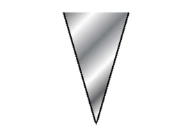 Vallorbe Needle File, Knife Edge, 160mm/6", Cut 2 - Medium Grade