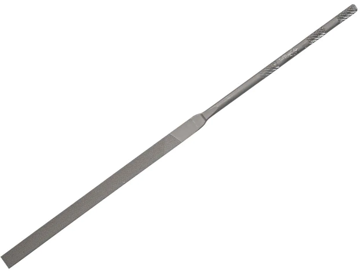 Vallorbe Needle File, Pillar, 160mm/6", Cut 4 - Fine Grade