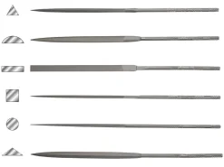 Vallorbe Needle File, Set Of 6, 160mm/6