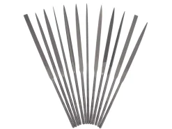 Vallorbe Needle File, Set Of 12, 160mm/6", Cut 2 - Medium Grade