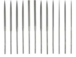 Vallorbe Needle File, Set Of 12, 160mm/6", Cut 2 - Medium Grade