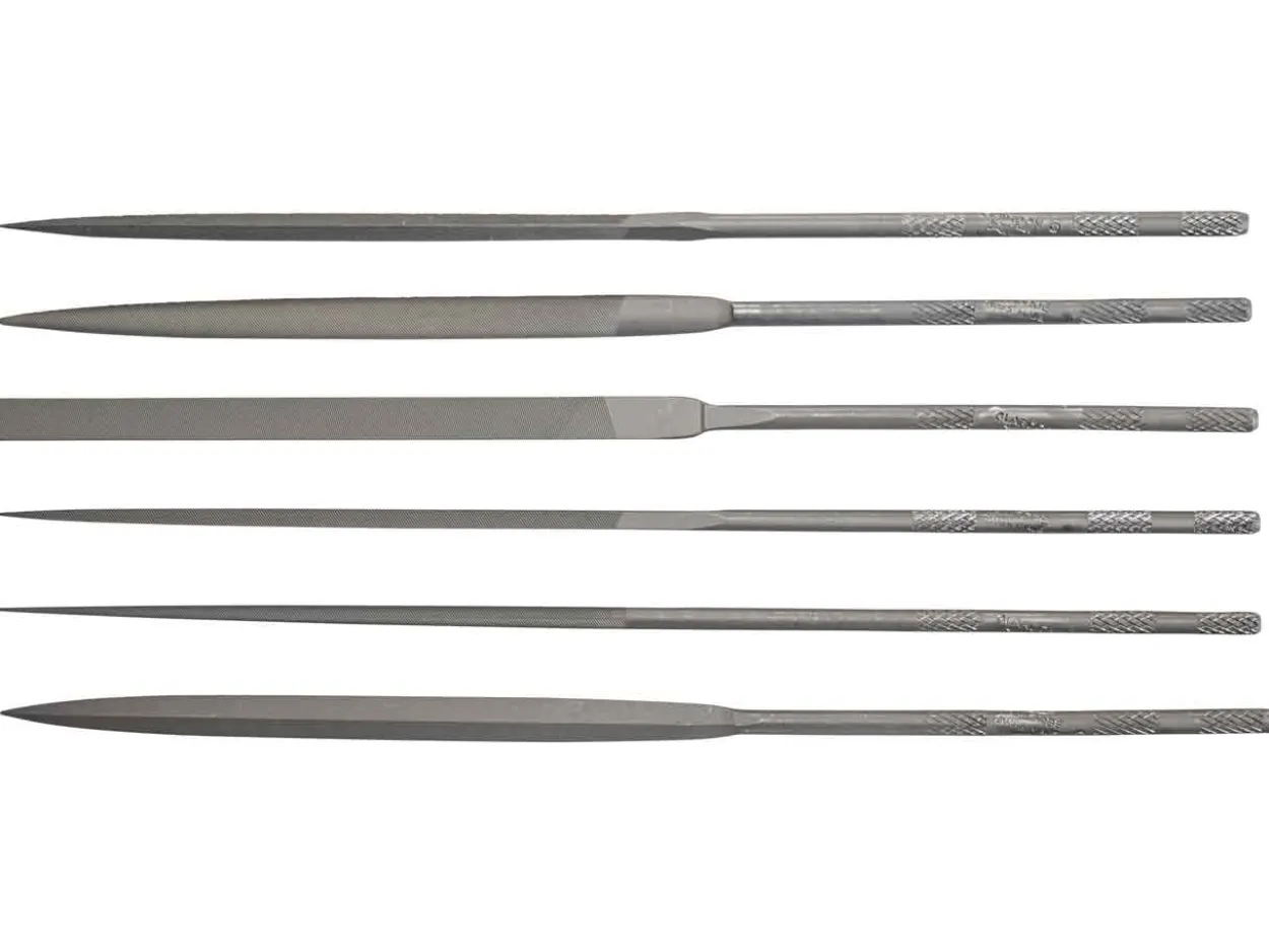 Vallorbe Needle File, Set Of 6, 160mm/6", Cut 0 - Coarse Grade