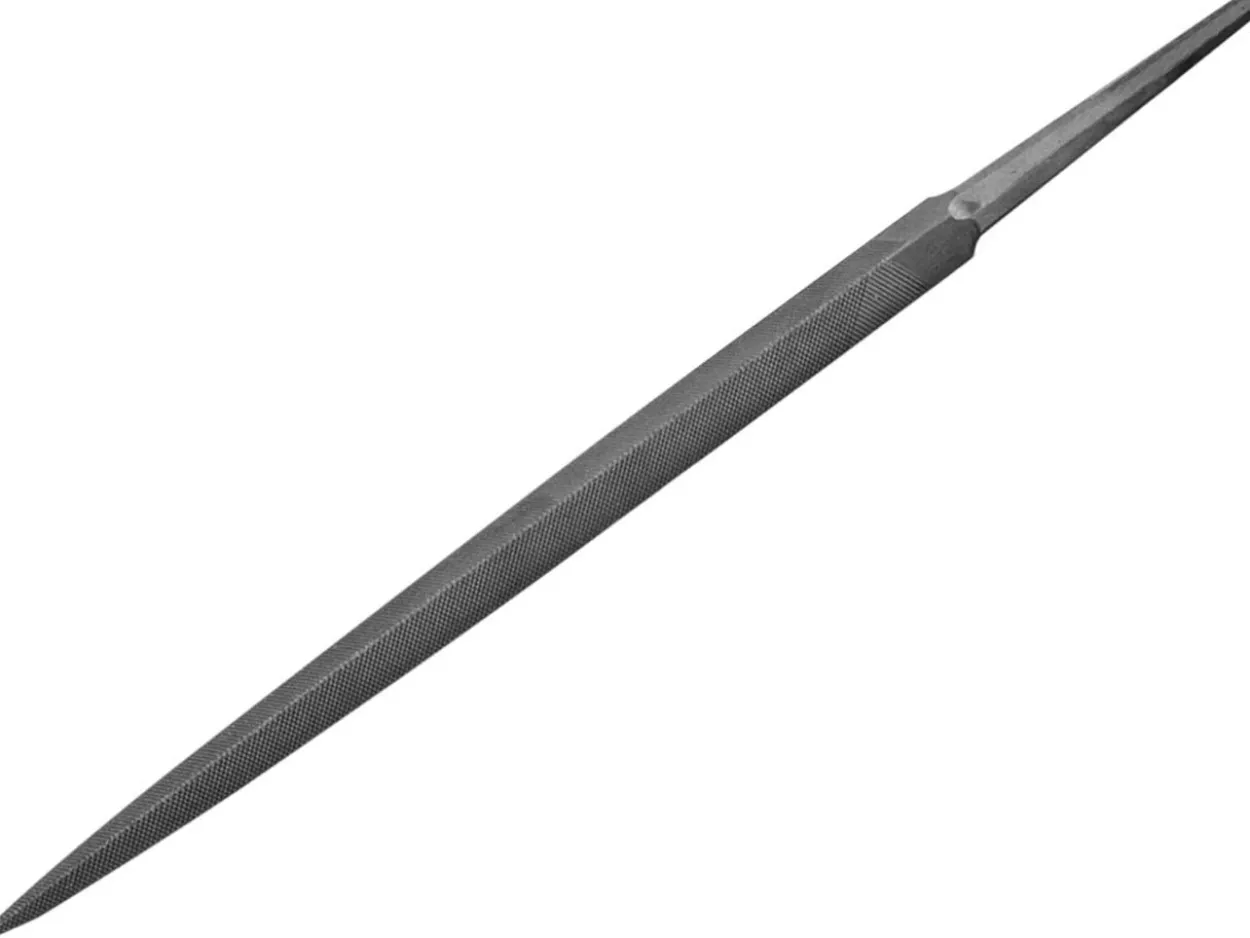 Vallorbe Three Square File, 150mm/6", Cut 2 - Medium Grade