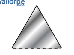 Vallorbe Three Square File, 150mm/6", Cut 2 - Medium Grade