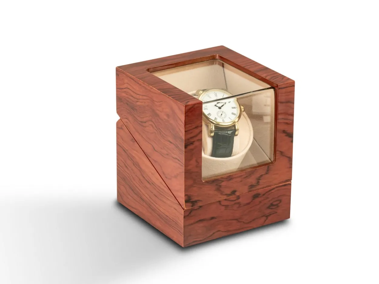 Watch Winder Brown Wood, Single