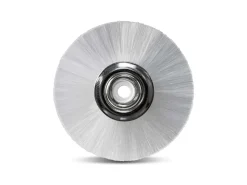 White Bristle Lathe Brush 38mm/1.5", 1 Row, Nylon Filament