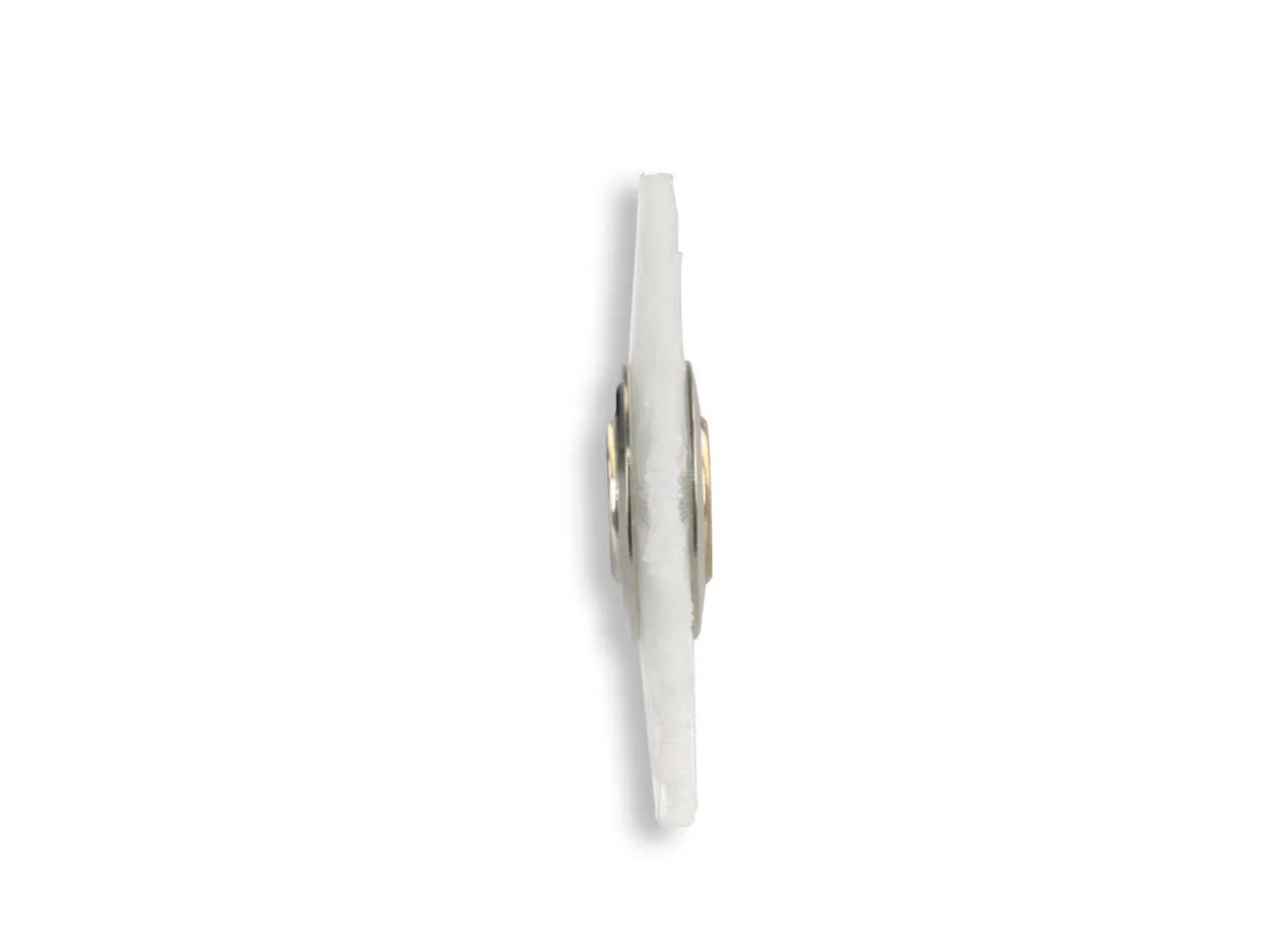 White Bristle Lathe Brush 38mm/1.5", 1 Row, Nylon Filament
