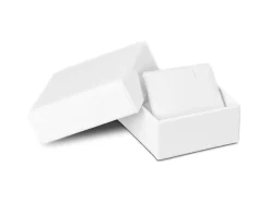 White Card Soft Touch Earring Box