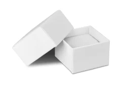 White Card Soft Touch Ring Box