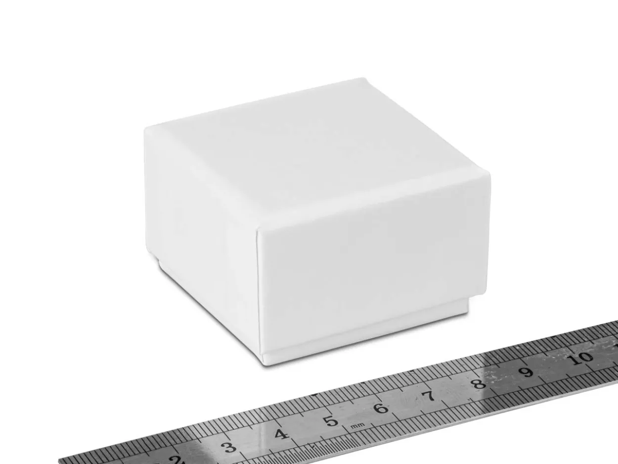 White Card Soft Touch Ring Box