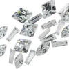 White Cubic Zirconia, Mixed Shapes, Pack of 20