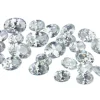 White Cubic Zirconia, Oval Mixed Sizes 5,6, 7mm, Pack of 25 PMC Safe, Sizes May Vary Slightly