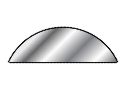 Wide Half Round File, 150mm/6", Cut 2 - Medium Grade