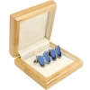 Wooden Cufflink Box, Maple Colour