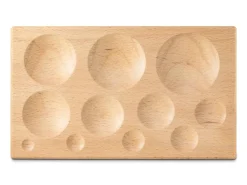 Wooden Dapping Block With 11 Cavities