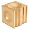 Wooden Forming And Dapping Block With Half Round, Rectanglar, Triangular And Round Concave Grooves