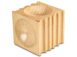 Wooden Forming And Dapping Block With Half Round, Rectanglar, Triangular And Round Concave Grooves