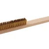 Wooden Handle Brass Brush 4 Row