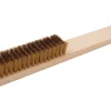 Wooden Handle Brass Brush 6 Row