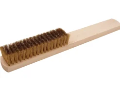 Wooden Handle Brass Brush 6 Row