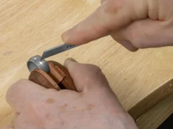 Wooden Handle, Flat Sided Mushroom