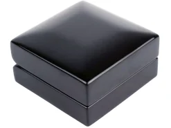 Wooden Stud Earring Box, Black Colour