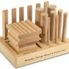 Wooden Swage Block And 14 Shaping Punches