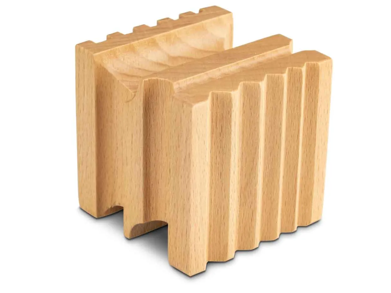 Wooden Swage Block And 14 Shaping Punches